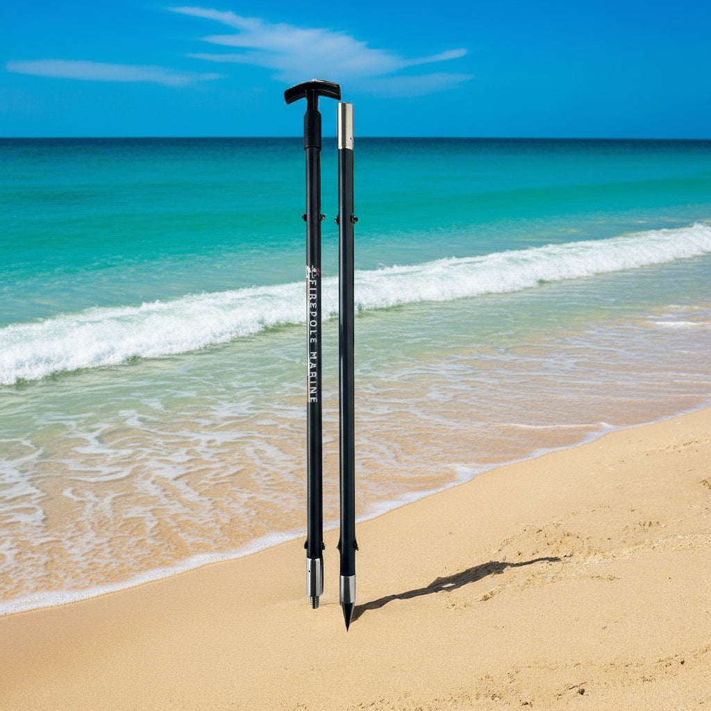 The FirePole™ Rescue Anchor- 1" Inch 2-Piece 6 foot Shallow Water Anchor by FirePole Marine