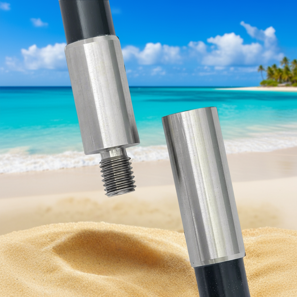 The FirePole™ Rescue Anchor- 1" Inch 2-Piece 6 foot Shallow Water Anchor by FirePole Marine