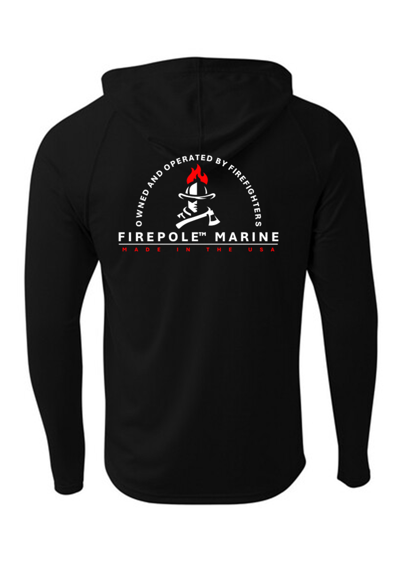 FirePole™ Long Sleeve Dri Fit Hoodies by FirePole Marine