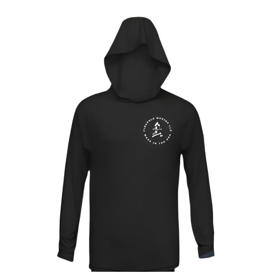 FirePole™ Long Sleeve Dri Fit Hoodies by FirePole Marine