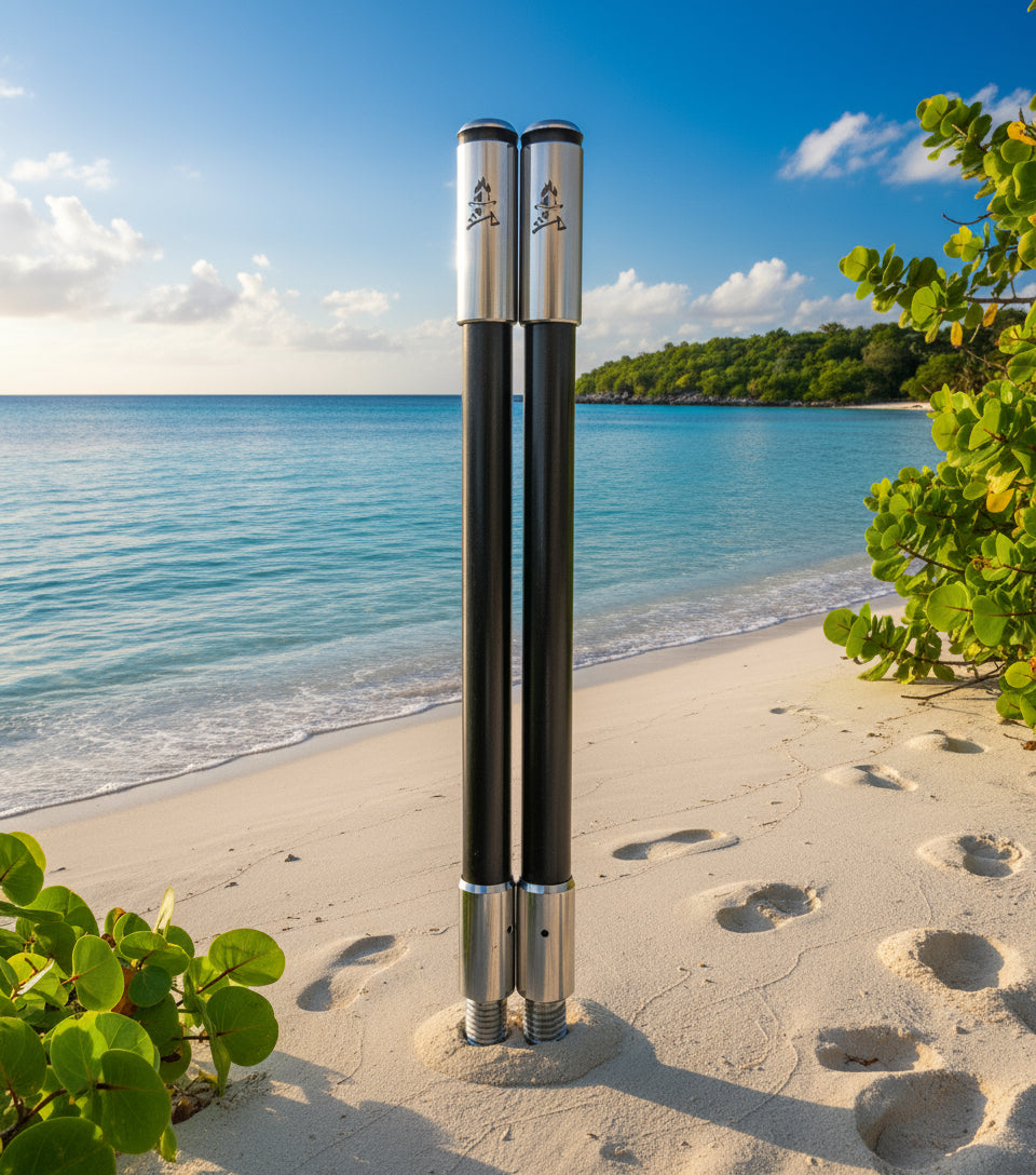 FirePole™ Sunshade Drop-Down Support Poles (Pair)