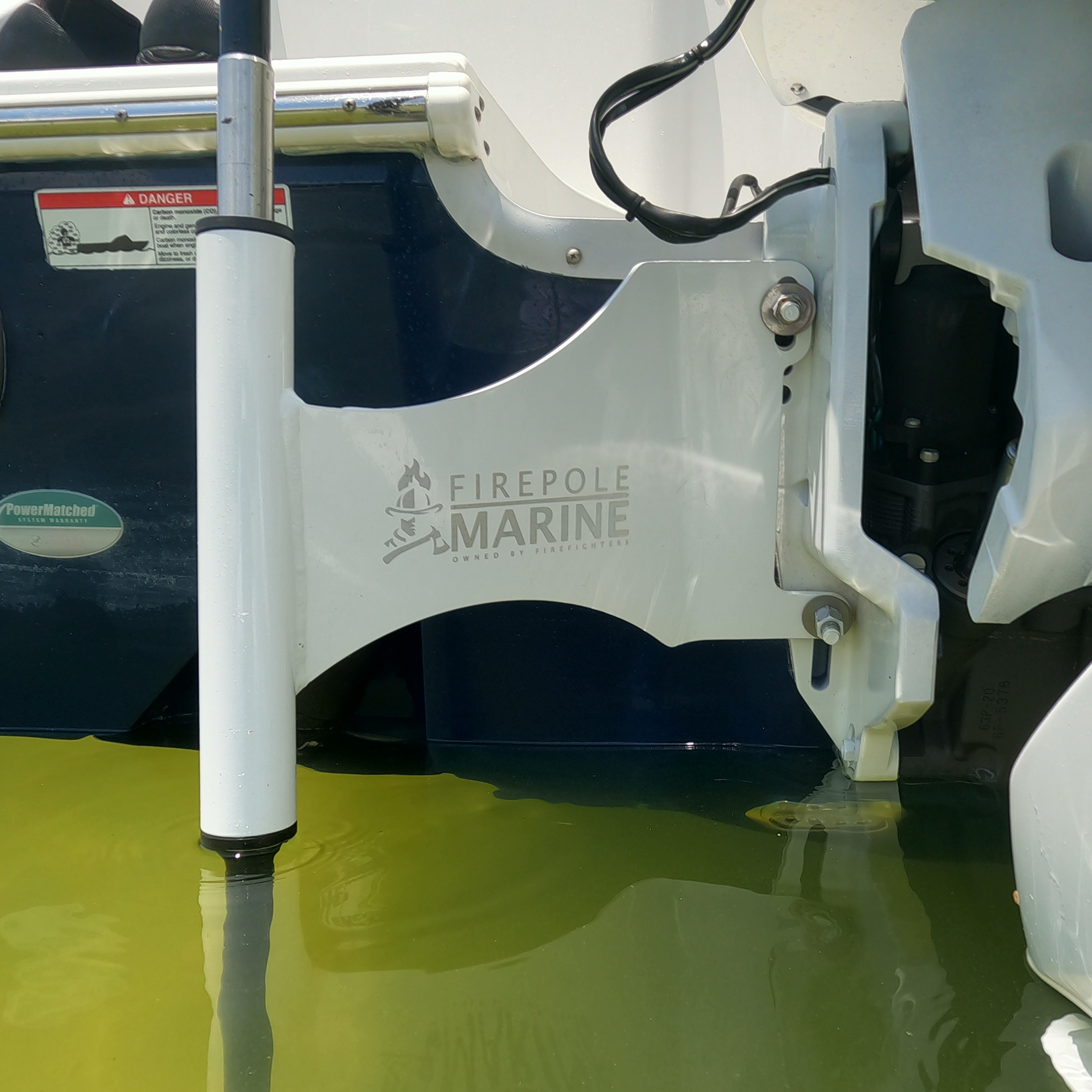 Rescue Anchor™ Outboard Motor Mount and Anchor Kit – Port and Starboard Options by FirePole Marine