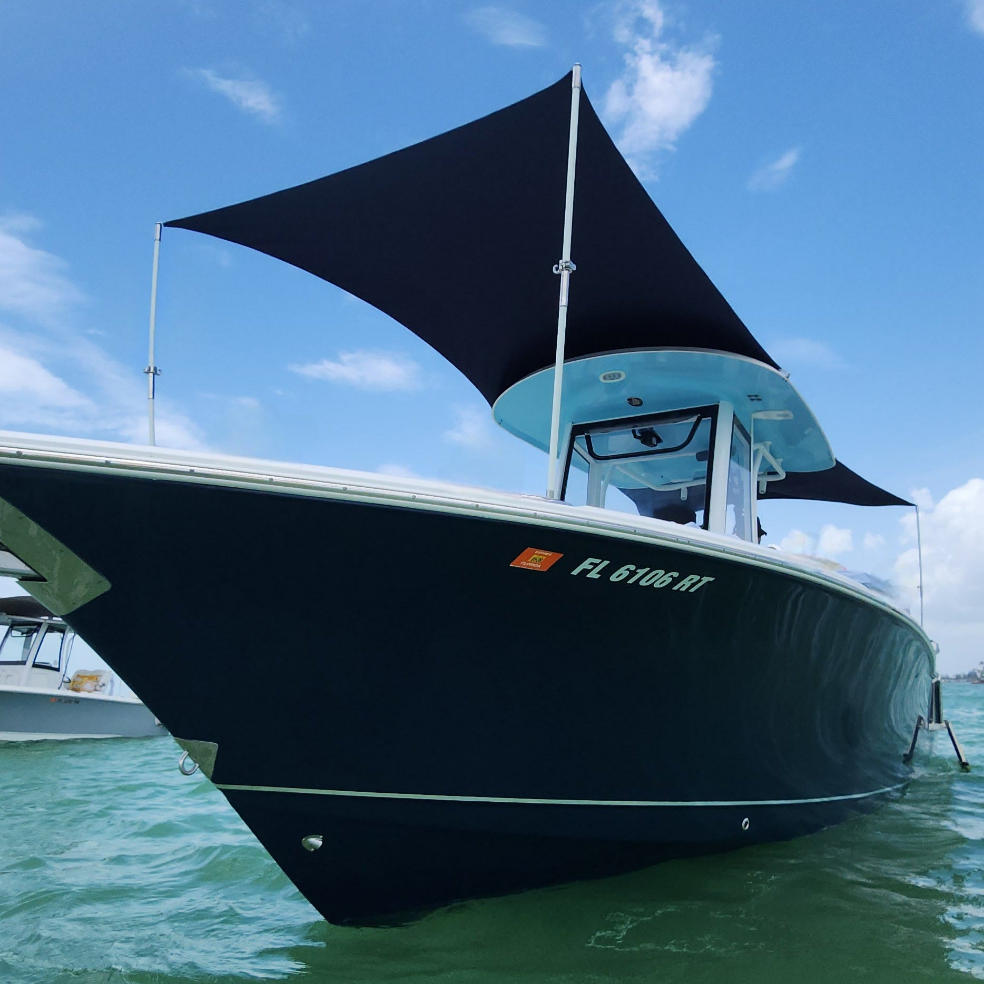 BOW- FirePole™ Sunshade Kit- (Fiberglass Support Poles) by FirePole Marine