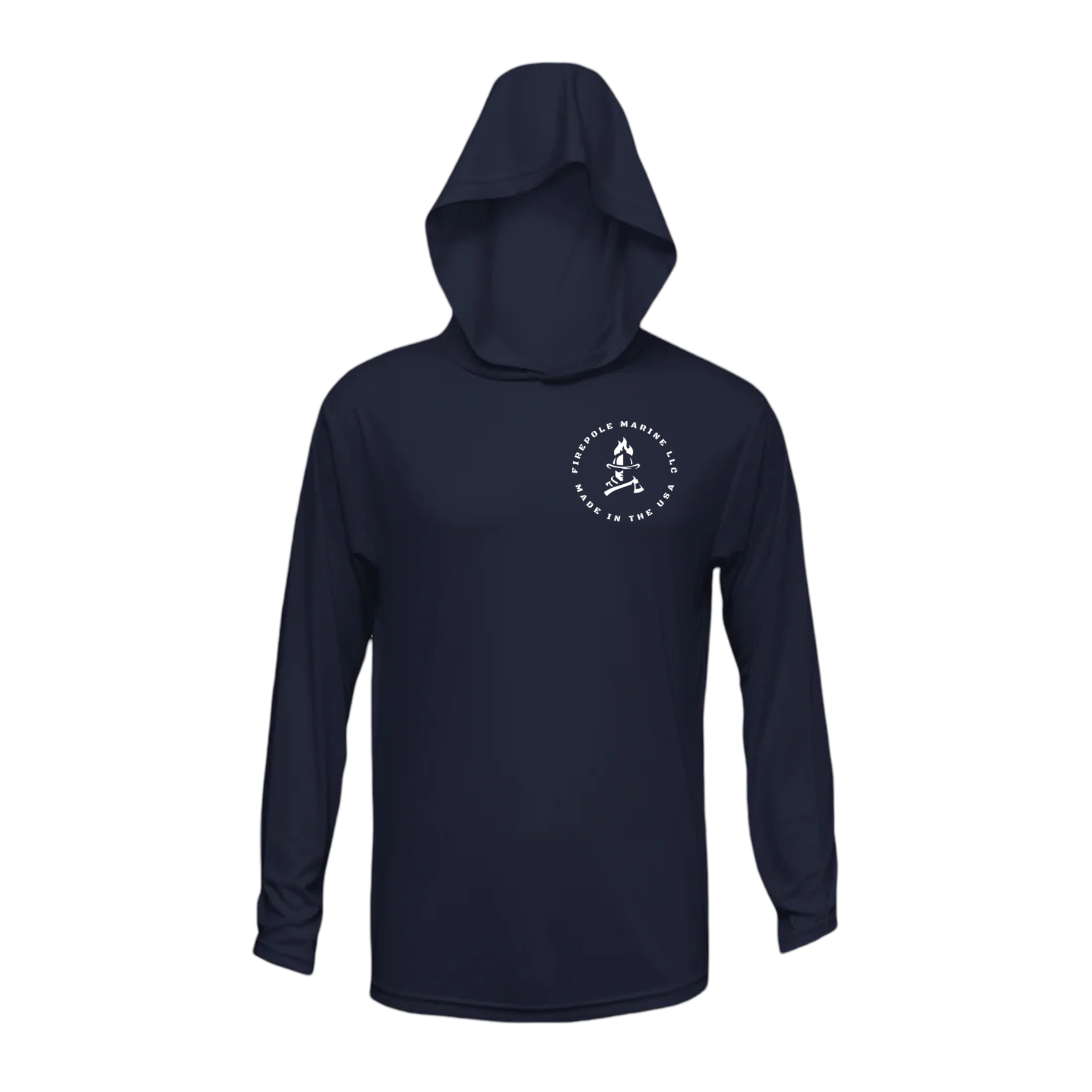 FirePole™ Long Sleeve Dri Fit Hoodies by FirePole Marine