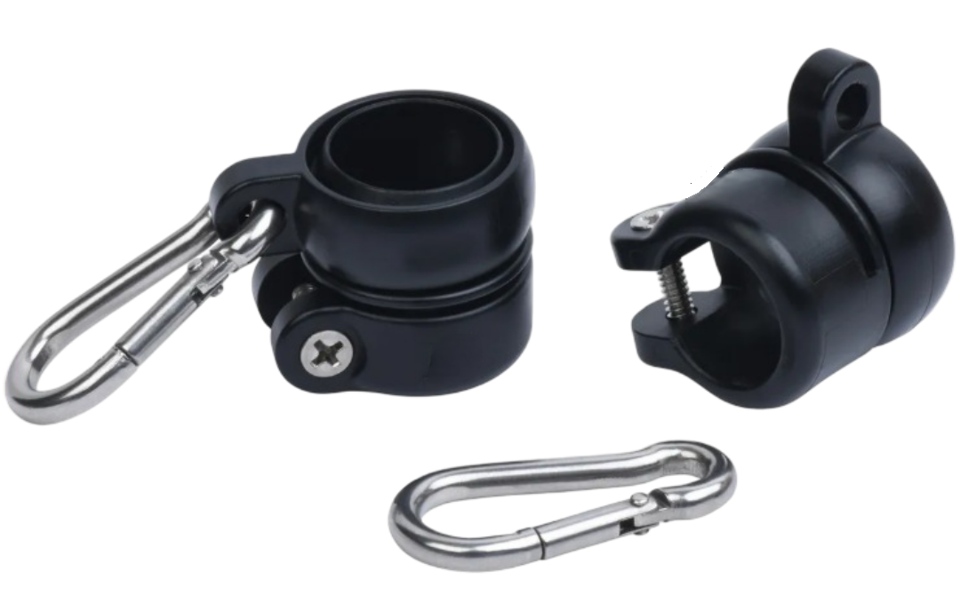 FirePole Marine Rotating Flag Ring Kit with Stainless Steel Flag Clips (2-FLAG CLIPS)