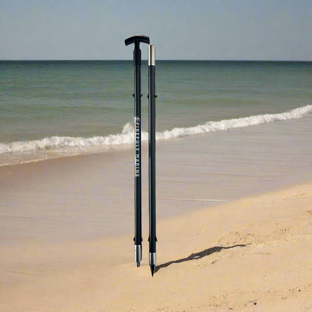The FirePole™ Rescue Anchor- 1" Inch 2-Piece 6 foot Shallow Water Anchor