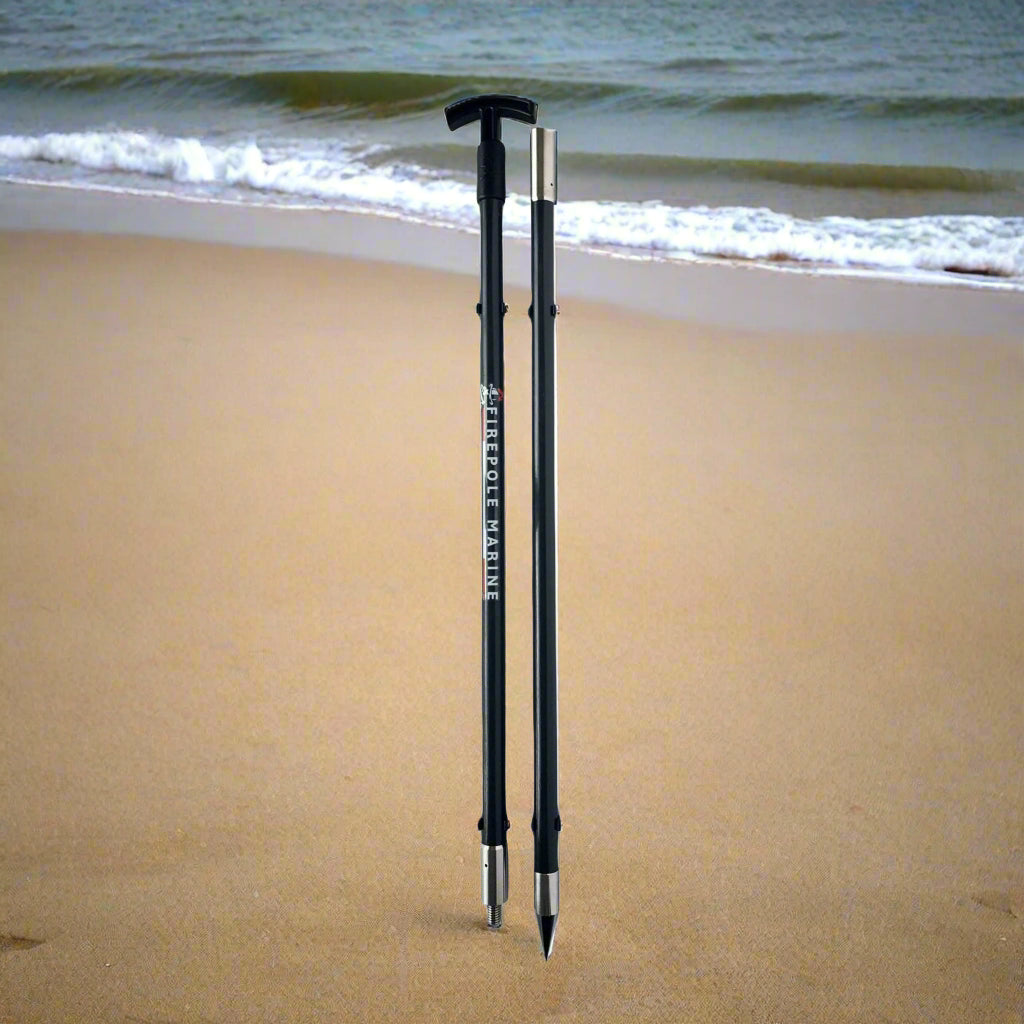The FirePole™ Rescue Anchor- 1" Inch 2-Piece 8' foot Shallow Water Anchor