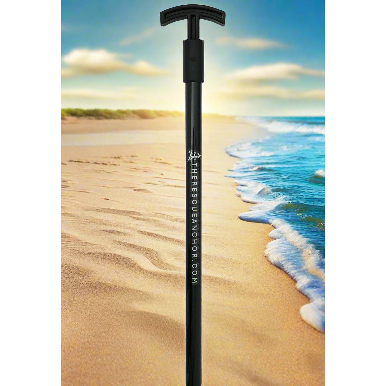 The FirePole™ Rescue Anchor- 1" Inch 2-Piece 6 foot Shallow Water Anchor