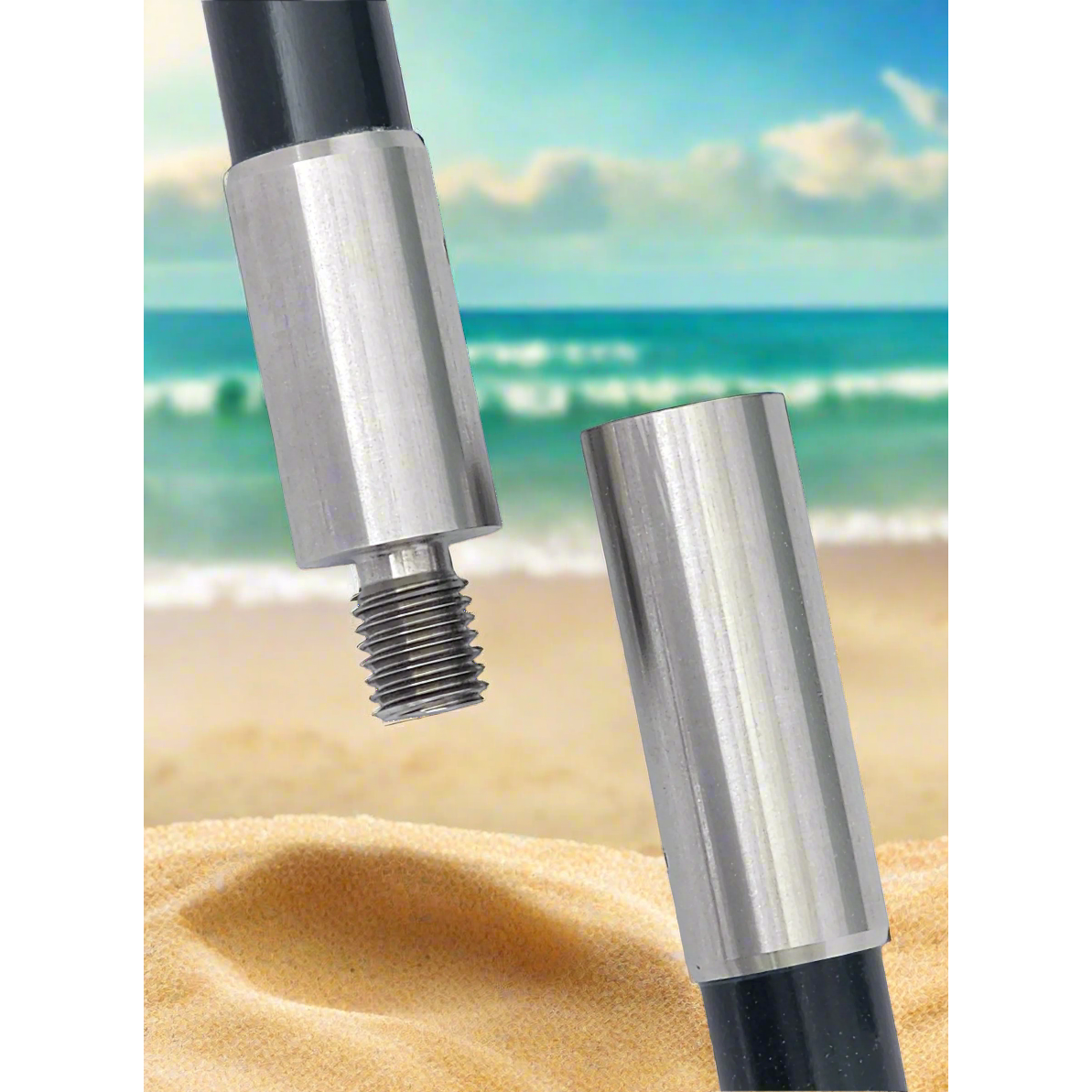 The FirePole™ Rescue Anchor- 1" Inch 2-Piece 8' foot Shallow Water Anchor