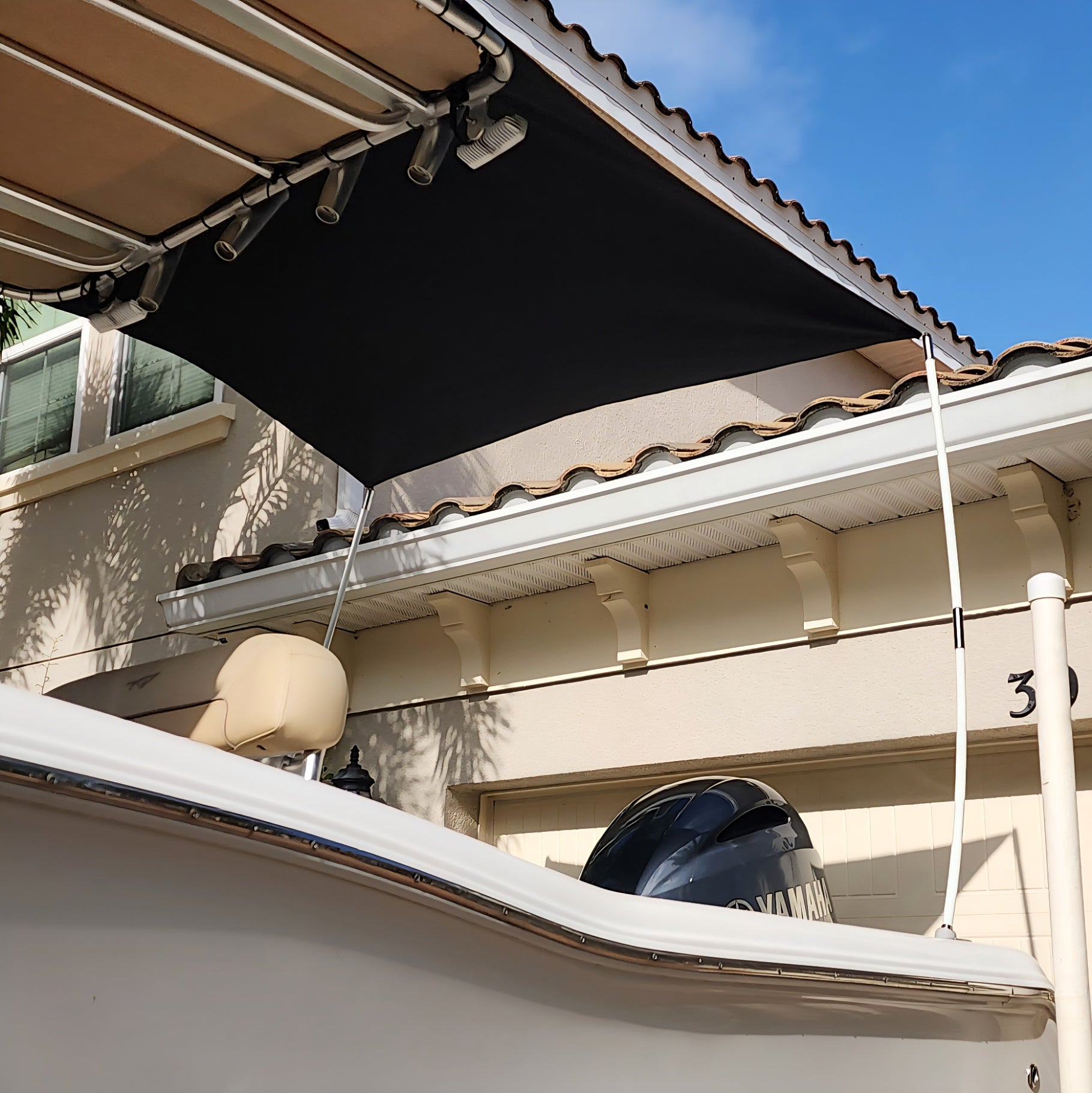 AFT- FirePole™ Sunshade Kit- (Fiberglass Support Poles) by FirePole Marine