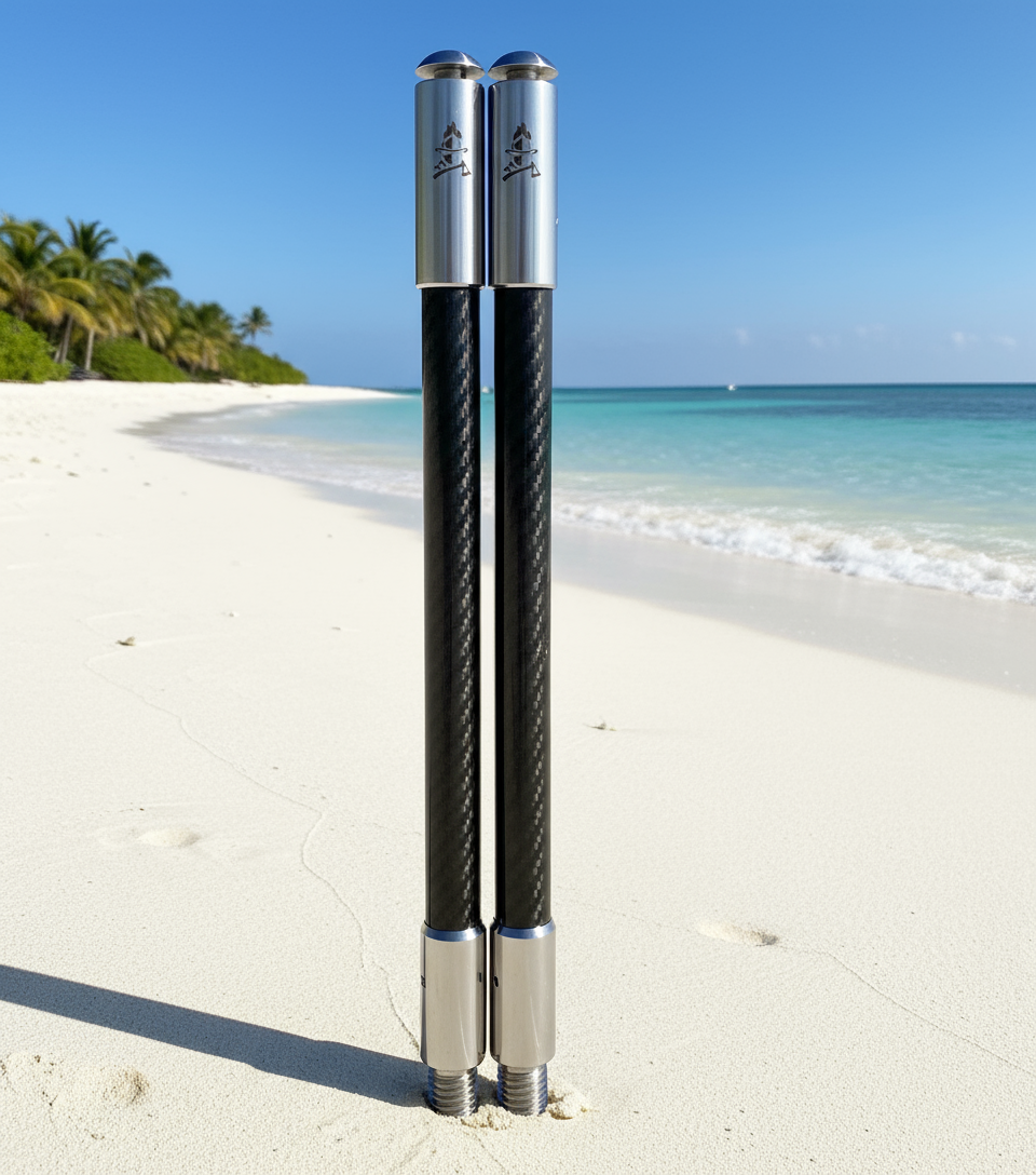 FirePole™ Sunshade Drop-Down Support Poles (Pair)