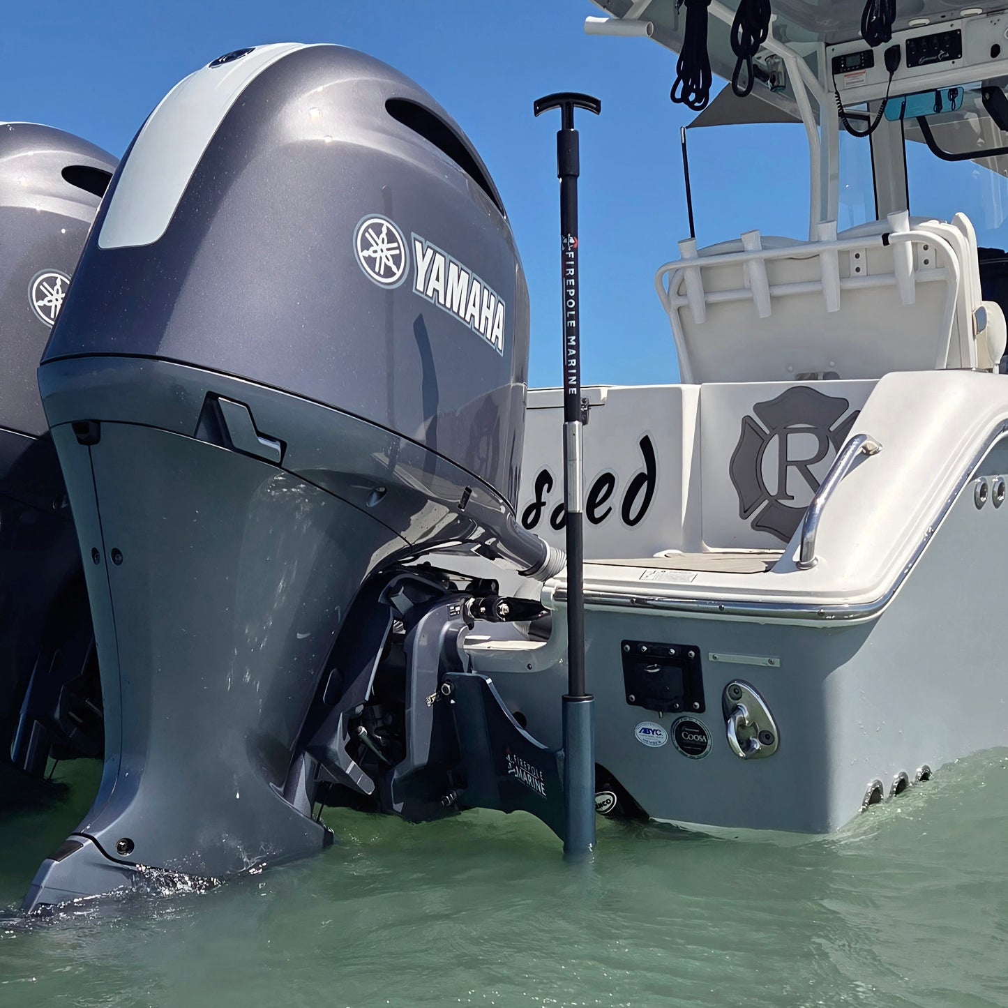 Rescue Anchor™ Outboard Motor Mount and Anchor Kit – Port and Starboard Options by FirePole Marine