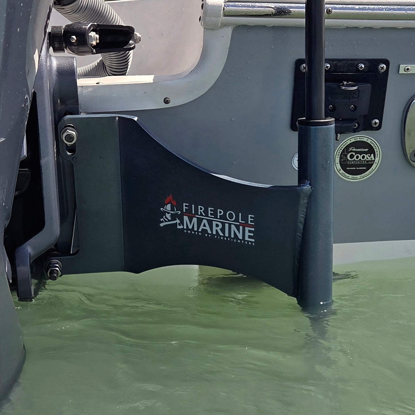 Rescue Anchor™ Outboard Motor Mount and Anchor Kit – Port and Starboard Options by FirePole Marine
