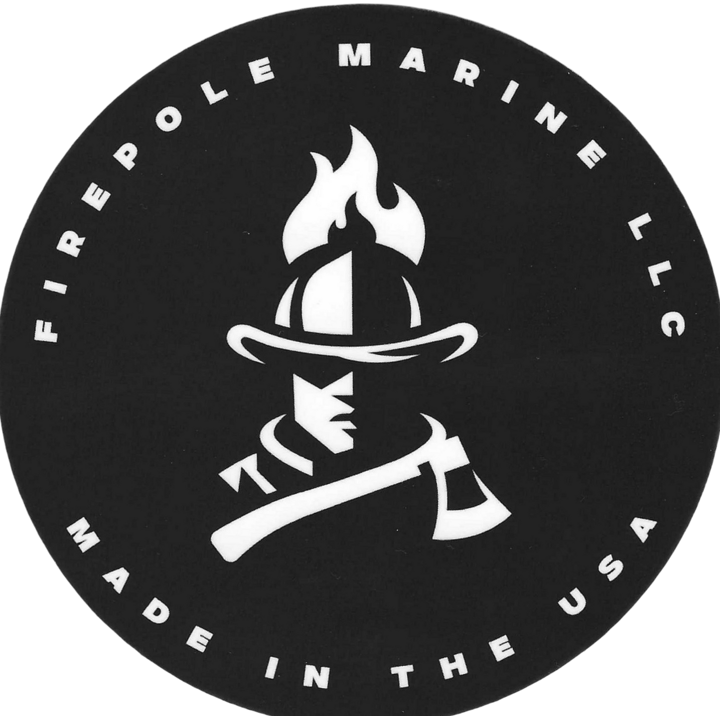 4"- Inch Glossy FirePole™ Marine Sticker