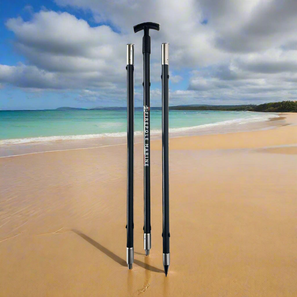 FirePole™ Marine Rescue Anchor- 1" Inch- 3-Piece 10' foot Shallow Water Anchor
