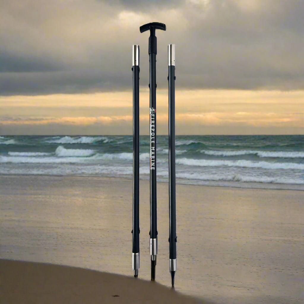 The FirePole™ Rescue Anchor- 1" Inch 3-Piece 8' foot Shallow Water Anchor