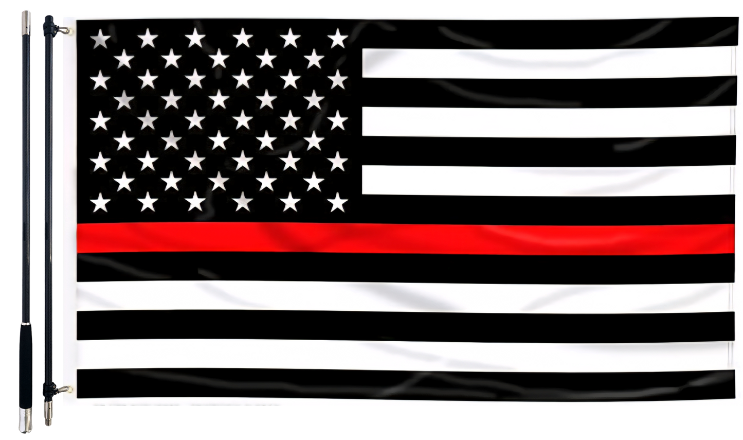 FireCarbon 6ft Flagpole (FLAG NOT INCLUDED)