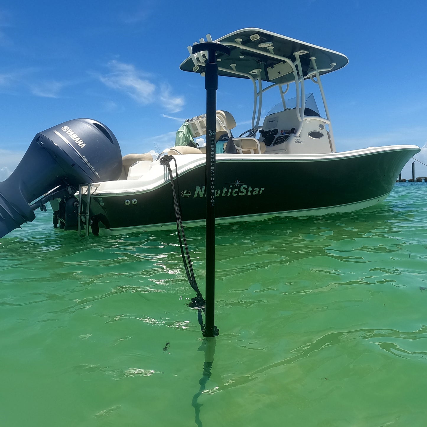 The FirePole™ Rescue Anchor- 1" Inch- 3-Piece 12' foot Shallow Water Anchor