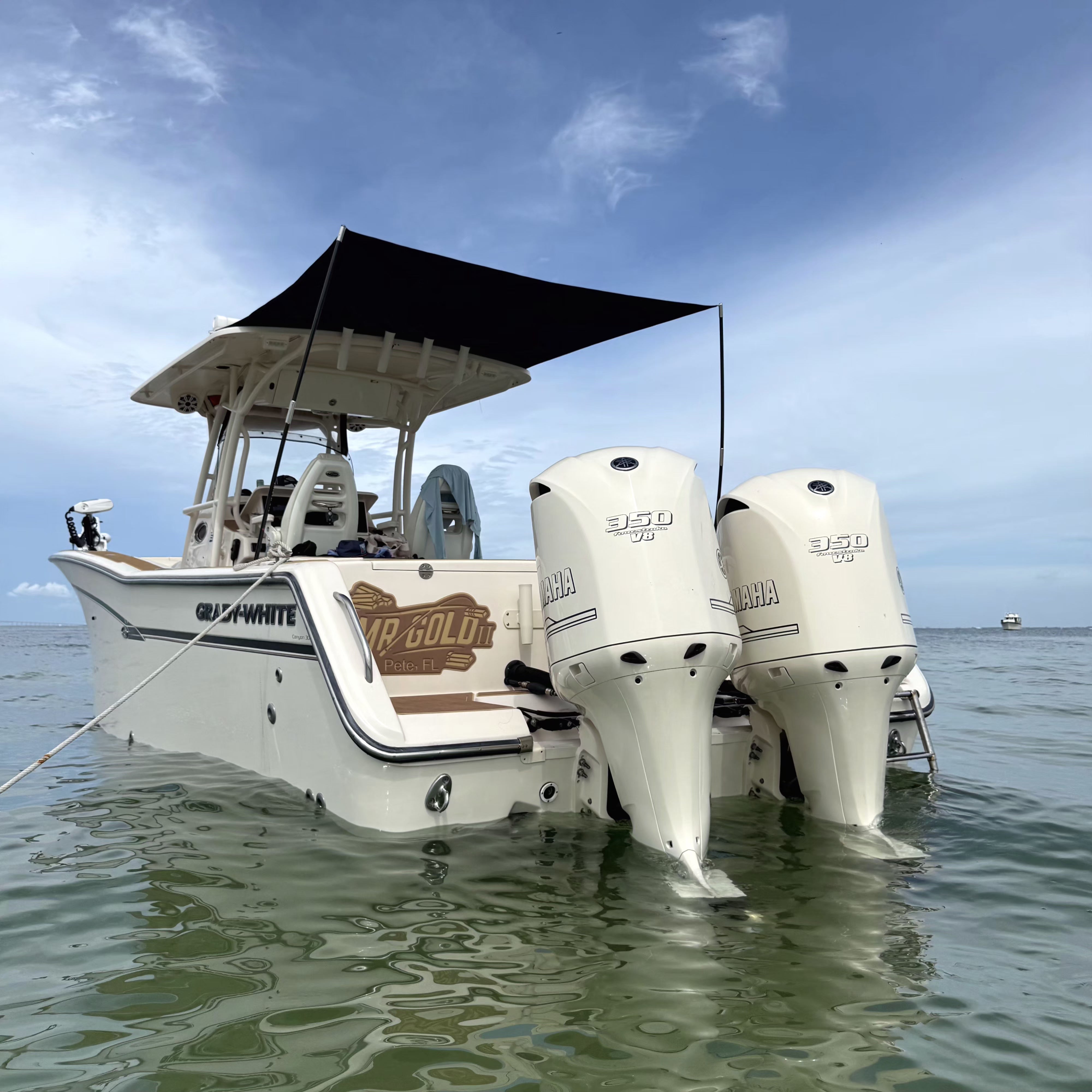 AFT-FireCarbon™ Sunshade Kit (Carbon Fiber Support Poles) by FirePole Marine