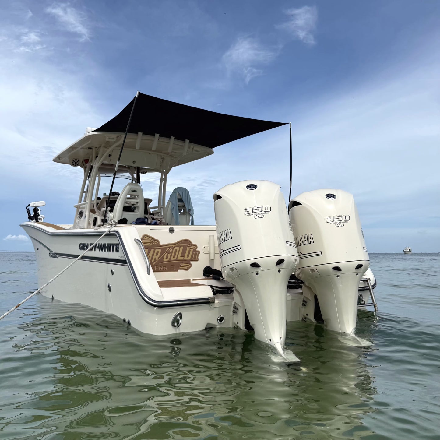 AFT-FireCarbon™ Sunshade Kit (Carbon Fiber Support Poles) by FirePole Marine