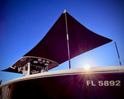BOW-FireCarbon™ Sunshade Kit (Carbon Fiber Support Poles) by FirePole Marine