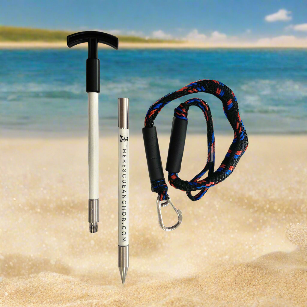 24" Inch FirePole™ Jet-Ski, Paddle Board, Kayak or Floating Mat Rescue Anchor