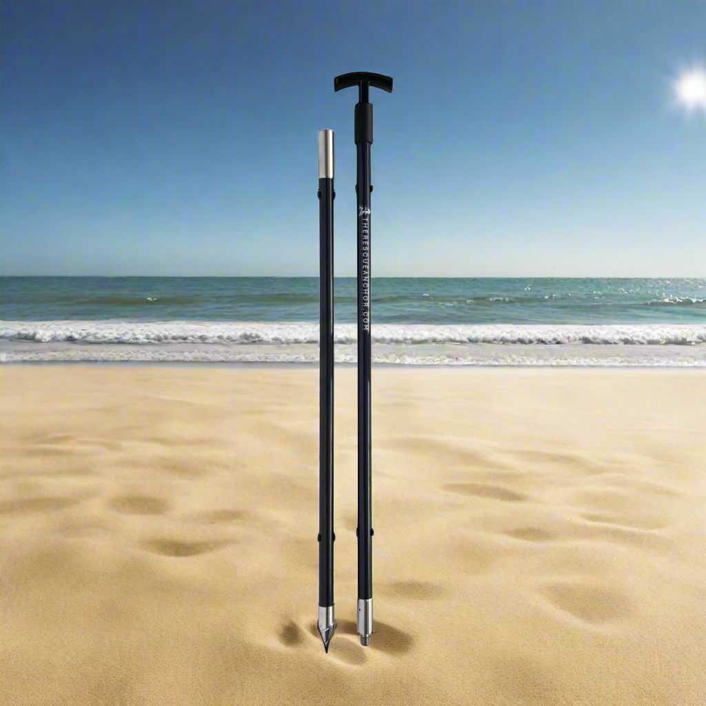 The FirePole™ Rescue Anchor- 1" Inch 2-Piece 6 foot Shallow Water Anchor