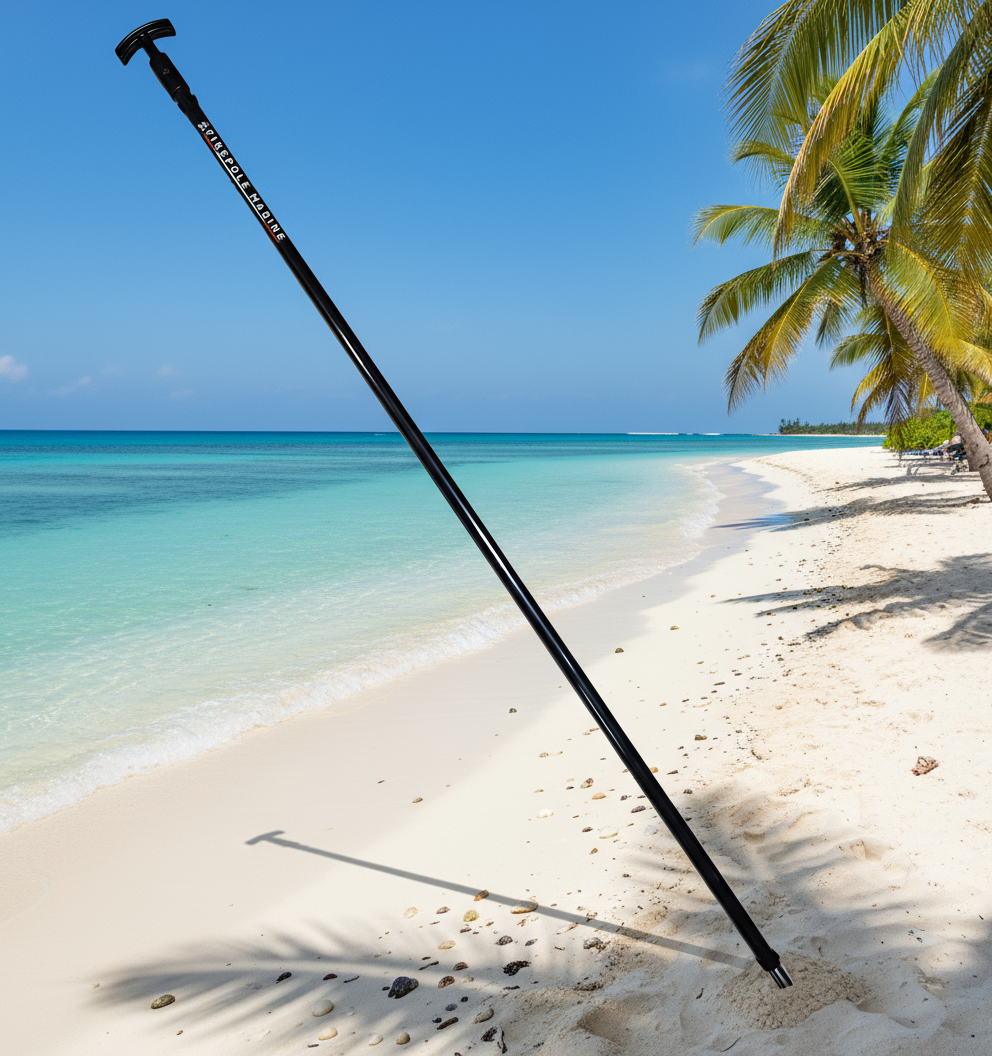 The FirePole™ Rescue Anchor – 1 " Inch 6 ft / One-Piece Shallow Water Anchor by FirePole Marine